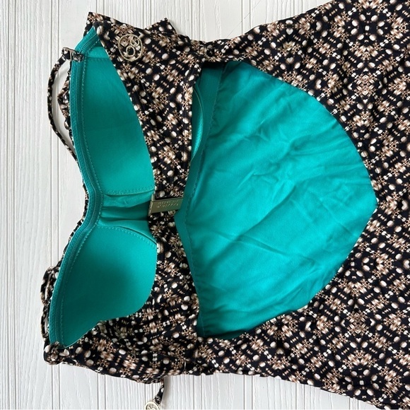 Bond-Eye Brown and Teal Swimsuit Size US 10 - Picture 7 of 11